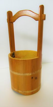 kazama 天然木 手桶 kazama チーク材 手桶